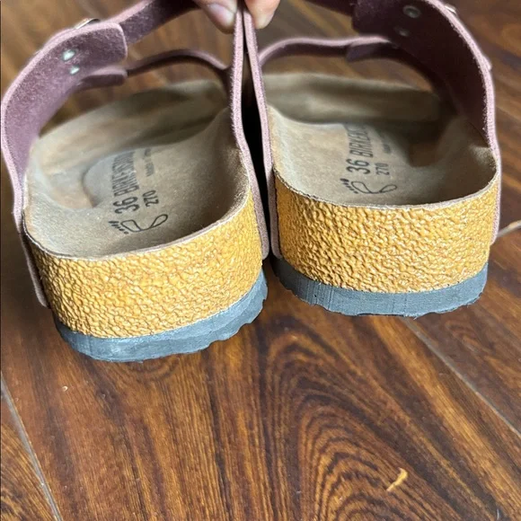 BIRKENSTOCK Arizona Birko-Flor Arizona Metallic Copper( Rose Gold) Sandals - Picture 9 of 17